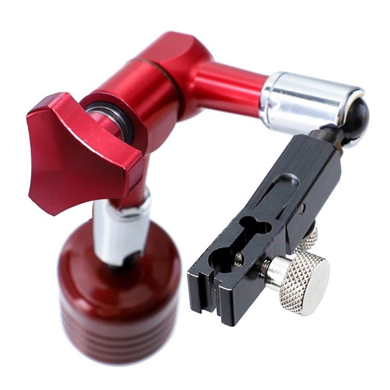 Magnetic Base Holder, Magnetic Stand Base, Red Magnetic Indicator Base, Universal Magnetic Base Stan