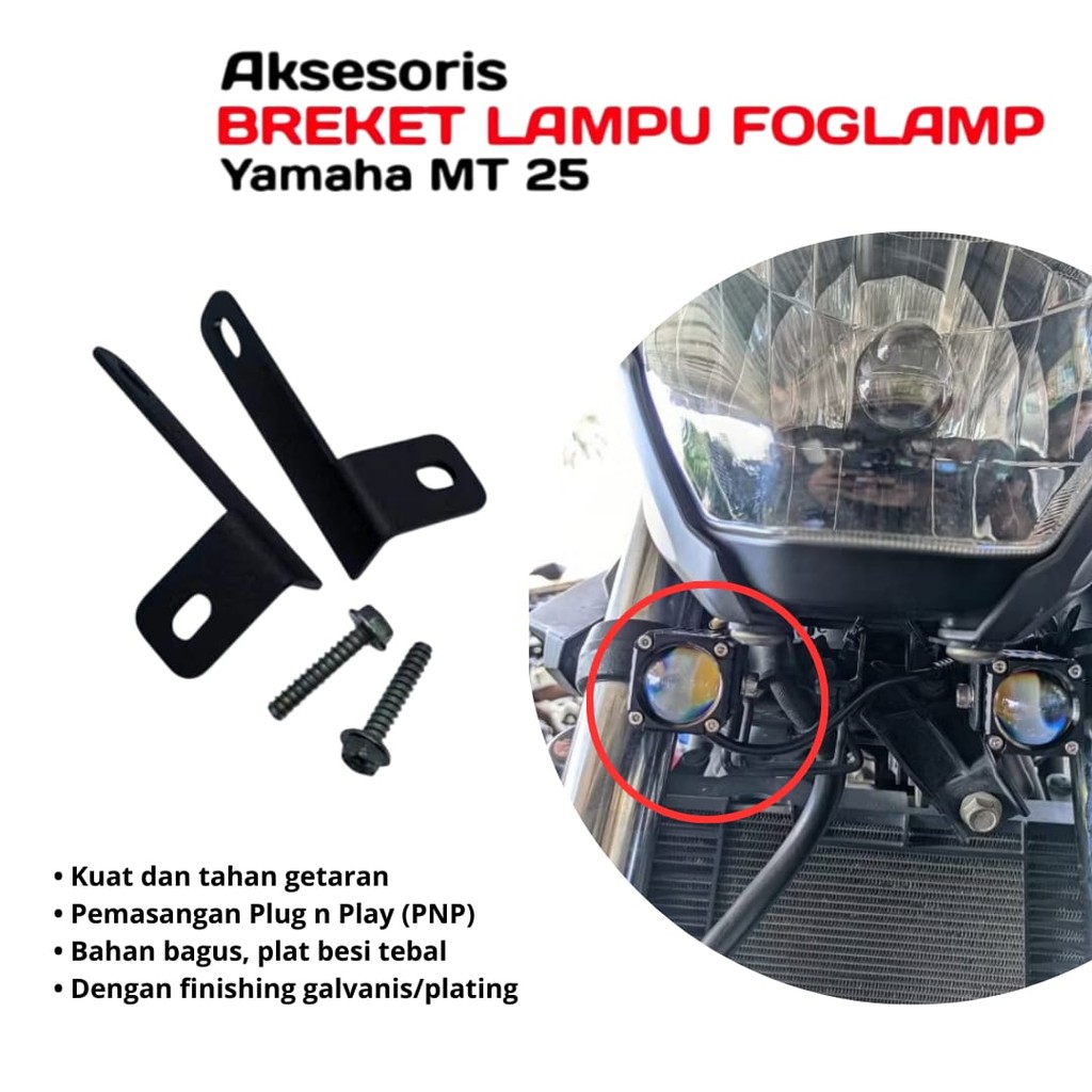 COD Breket Lampu MT25 | Breket Bracket Lampu Tembak Foglamp MT25 MT 25 Anti Getarr Sporty