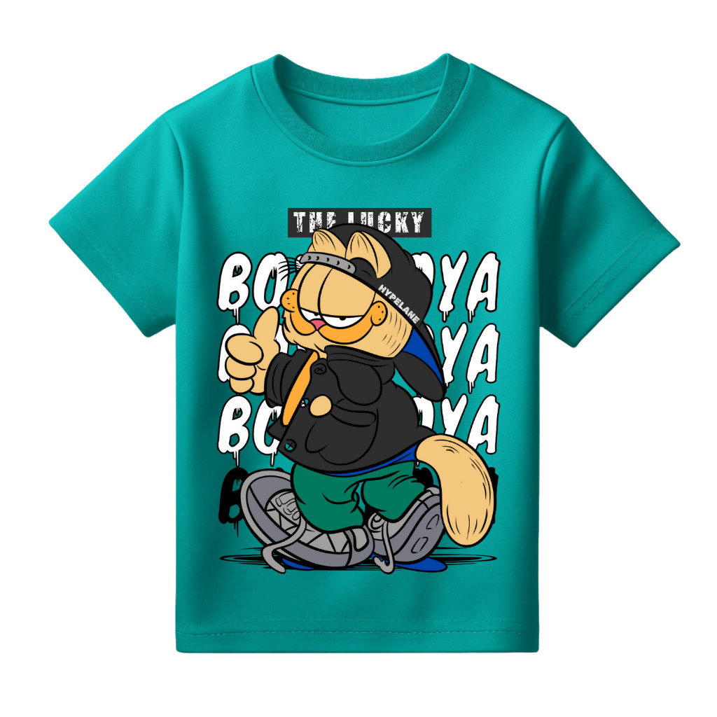 Baju Kaos Distro Harian Atasan Anak Laki Laki Karakter Kartun Kucing Detektif Keren  - DTF