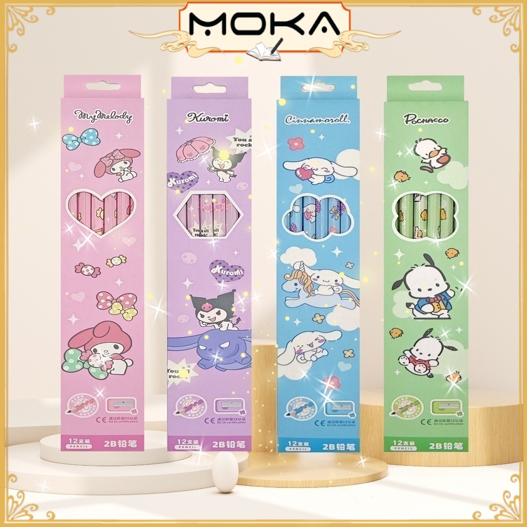 

MOKA 1LUSIN (12 & 6PCS) PENSIL 2B MOTIF DAN PENGHAPUS MINI MKP60
