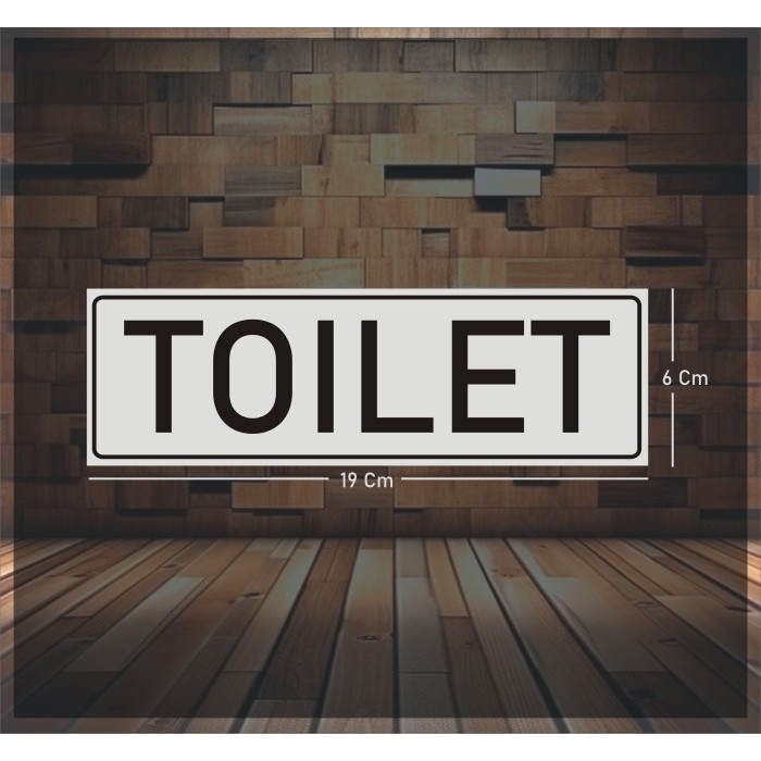 

Sticker Toilet 19 x 6cm - Vinyl