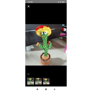 kaktus goyang di charge bisa ngomong bisa nyanyi mainan anak New