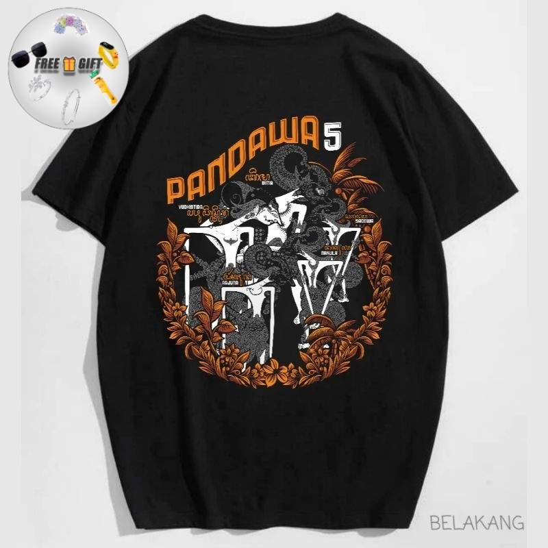 Kaos Baju Pandawa 5 | Kaos Wayang Volume 2 | Indonesia Culture