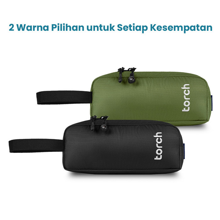 

Torch Alat Mandi Kosmetik Tulis Souvenir - Travelpouch Clutch Musu - Cactus Green