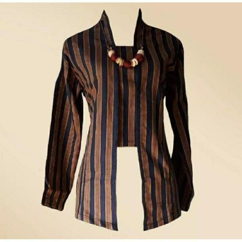LURIK JAWA Baju Kebaya Lurik Wanita|Kebaya Lurik Wanita|Baju Kebaya Modern