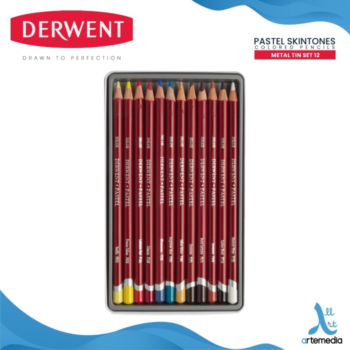 

Pensil Warna Derwent Pastel Skintone 12 Pencil Color Metal Tin Set