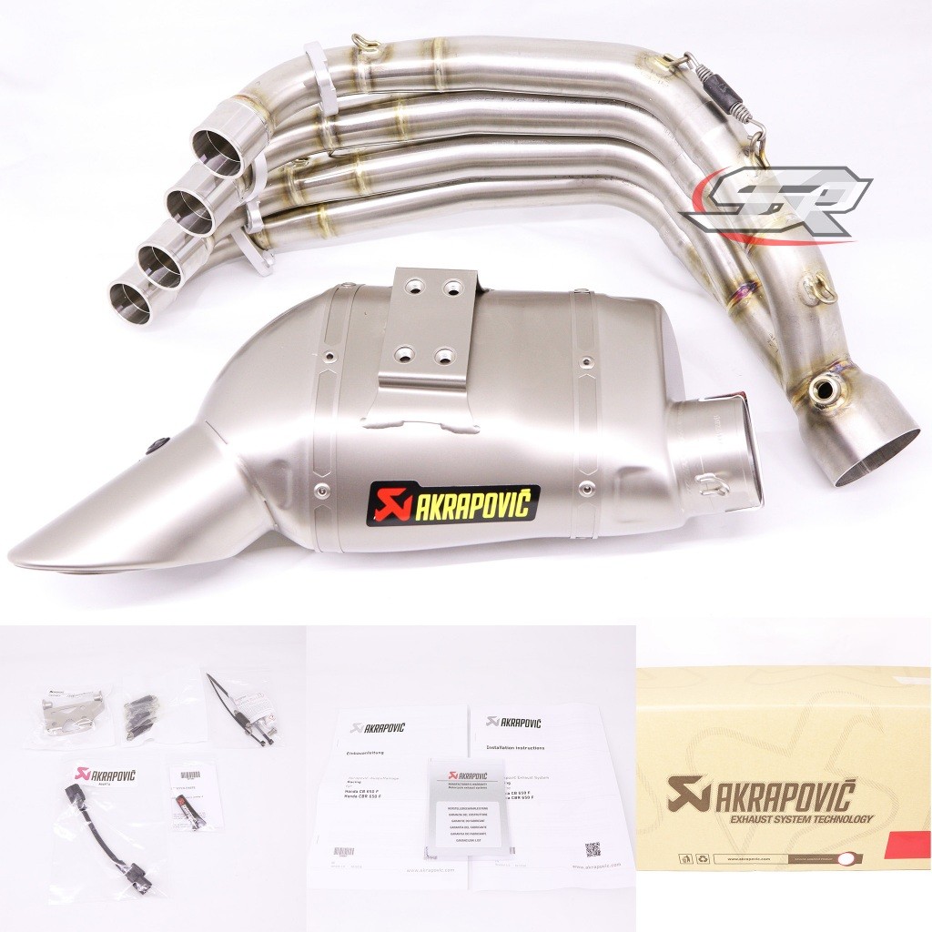 KNALPOT AKRAPOVIC HONDA CB650 CB 650 R/F/X TITANIUM FULLSYSTEM ORIGINAL