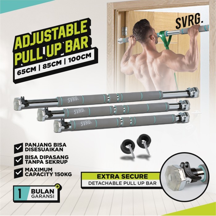Pull Up Bar Svarga | Tiang Pull Up | Available in 2 sizes - PullUp 65-100cm, Pull Up Bar