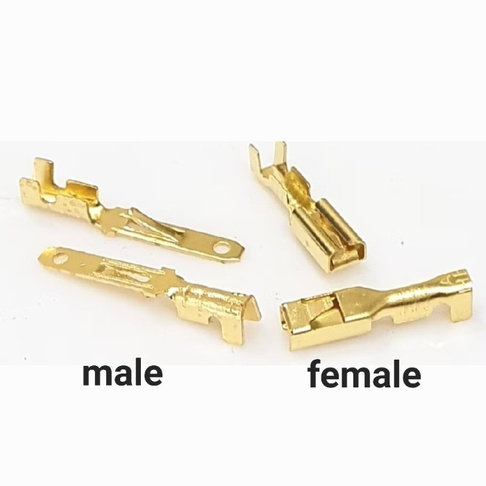 skun kabel 2,8mm konektor conektor conector male female kecil 2.8mm - male A Fajar elektro 2