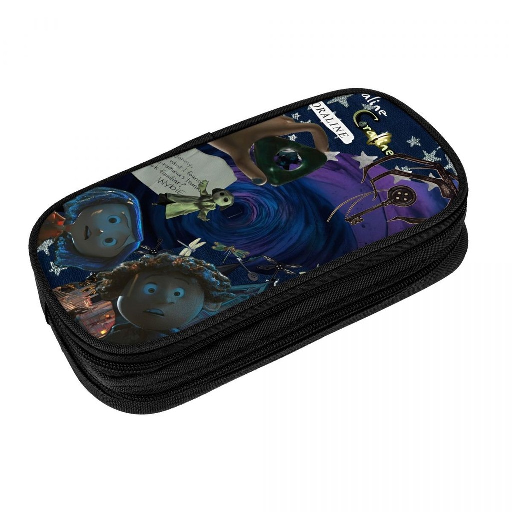 

Coraline Halloween Horror Pencil Case Pencil Pouch Pen for Girls Boys Large Storage Bag Office Gifts Accessories