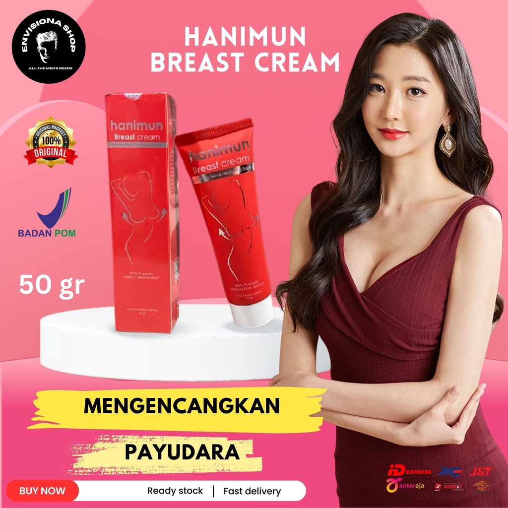 Hanimun Breast Cream Membesarkan dan Mengencangkan Kulit Payudara Ampuh Permanen Asli 100% Original 
