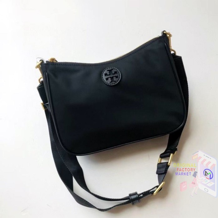 TAS TB 88370 Nylon Web Mini Hobo Black Lls