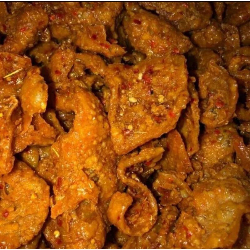 

KULIT AYAM DAUN JERUK/PEDAS BALADO 250 gr