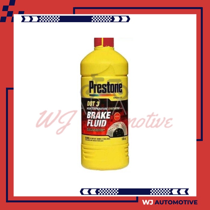 Prestone Brake Fluid DOT 3 1 Liter Oli Minyak Rem DOT3 1Liter Merah Cairan Rem Motor Mobil Preston