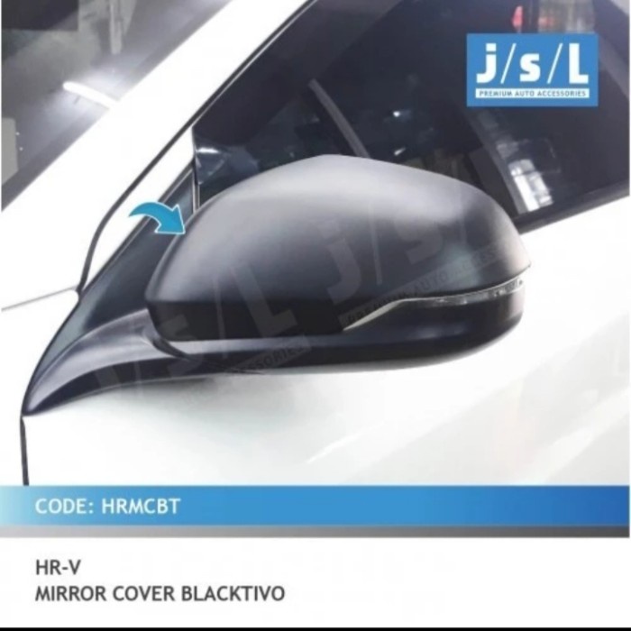 cover spion hitam doff Honda HRV 2021-2024 Aksesoris mobil