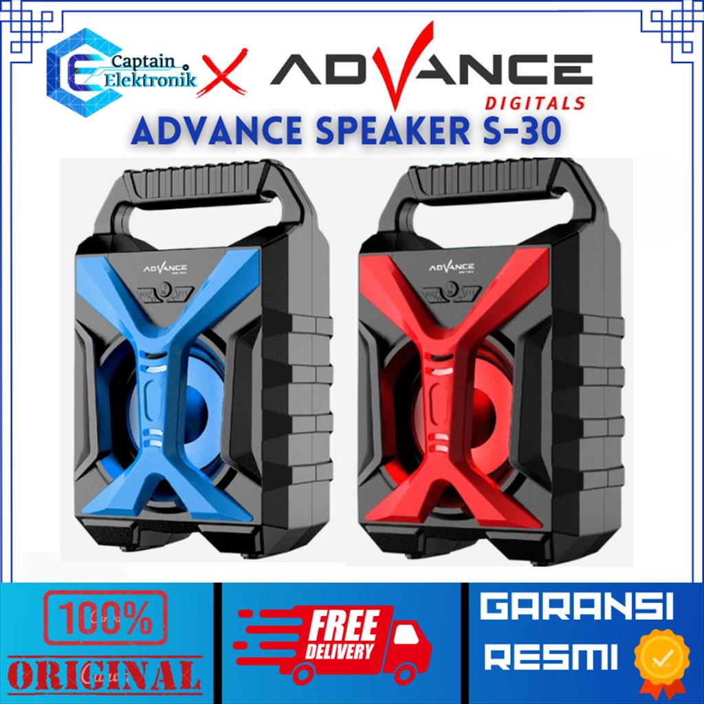 Advance Speaker Portabel S-30 / S30 / S 30 Bluetooth Radio Ori
