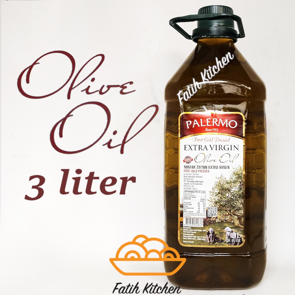 

Palermo 3 Liter Extra Virgin Olive Oil (EVOO) Minyak Zaitun Import Turki