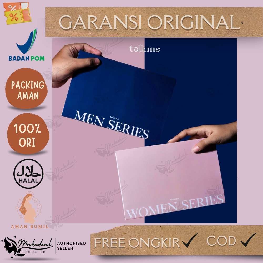 Distri Resmi TALKME MEN SERIES TALKME WOMEN SERIES 1BOX DAPAT 8 PARFUM @10ML
