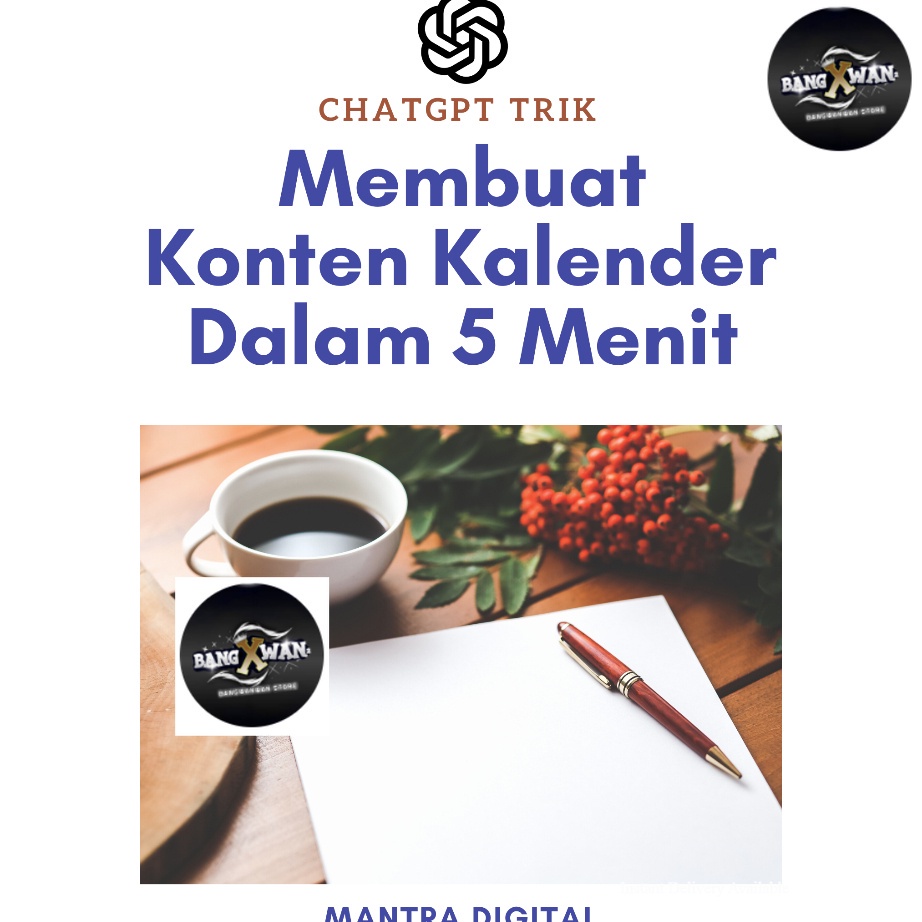 

Membuat Konten Kalender Dalam 5 Menit | ChatGPT Trik Prompt | [Y 04]