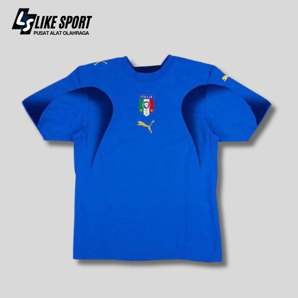 JERSEY BOLA RETRO ITALY HOME 2006 WORLD CUP GRADE ORI