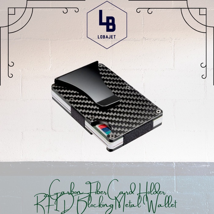 

[Promo]New Slim Carbon Fiber Credit Card Holder RFID Blocking Metal Wallet Clip