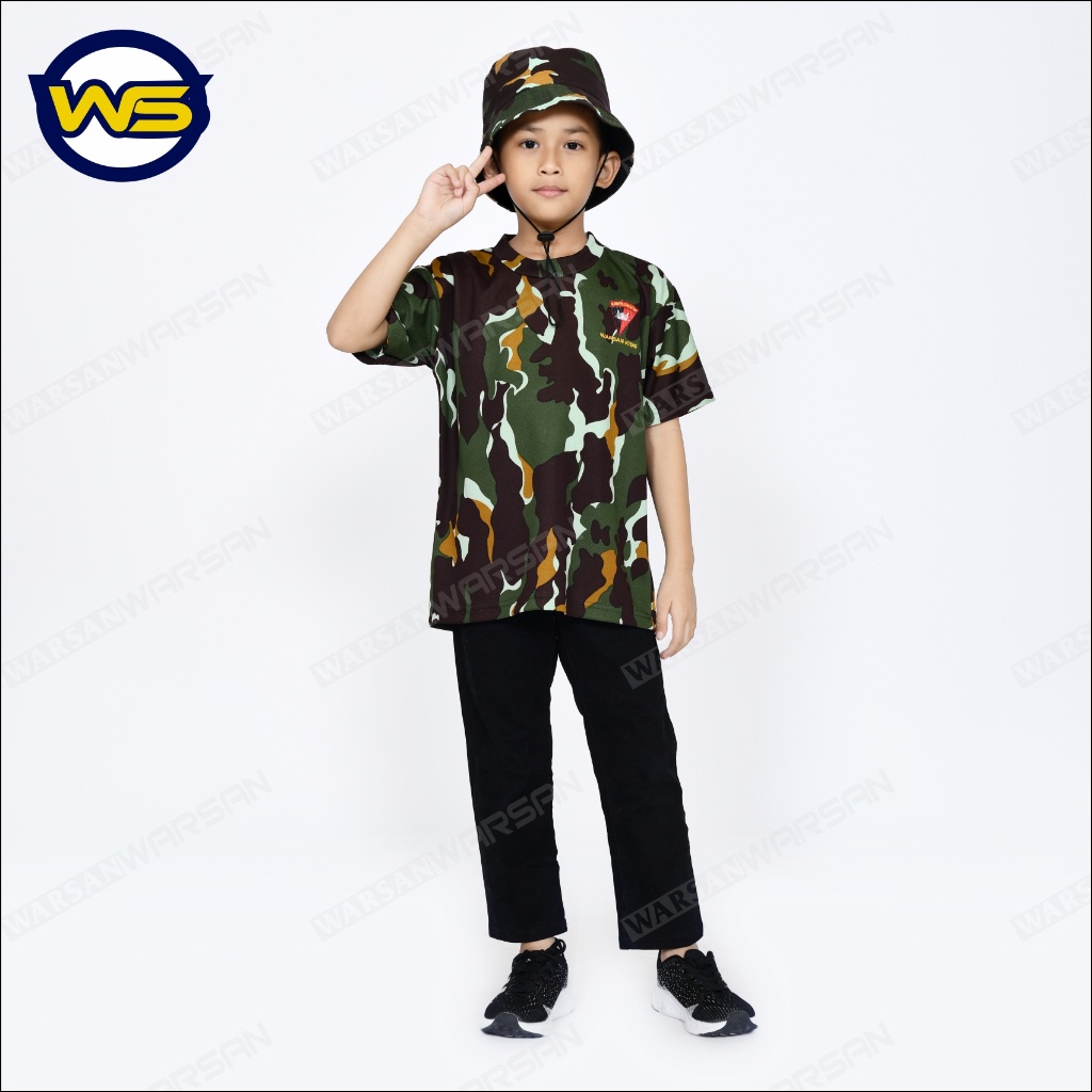 BAJU BRIMOB ANAK BORDIR TERBARU / KAOS DRYFIT BRIMOB ANAK BORDIR / KAOS OBLONG BRIMOB ANAK BORDIR / 