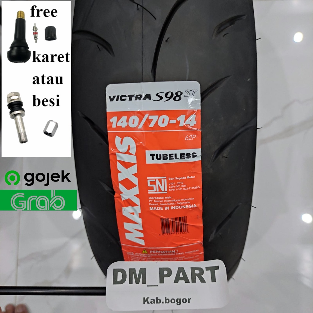 BAN MAXXIS VICTRA AEROX 140/70-14 140 70 14 MOTOR MATIC pcx TUBLES TUBELESS