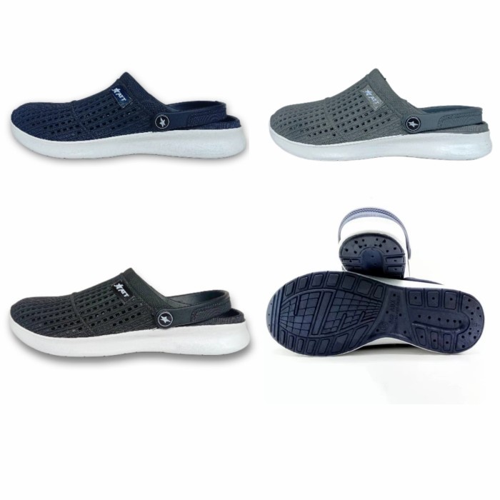 DRB Sepatu sandal slop karet pria ATT MSL 562 - Abu-abu, 40