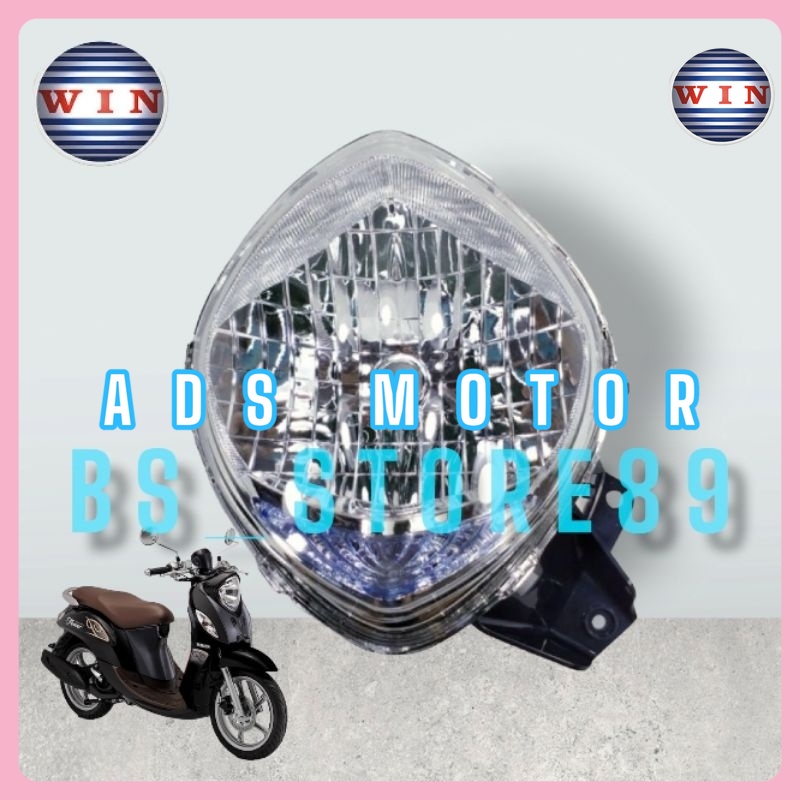 LAMPU DEPAN FINO FI 125  2016 2017 2018 | REFLEKTOR DEPAN FINO FI 125 | HEADLAMP DEPAN YAMAHA FINO F