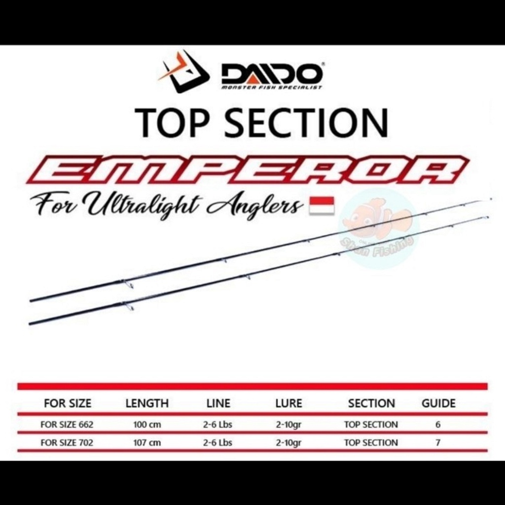 Top Section Joran Daido Emperor Original Part