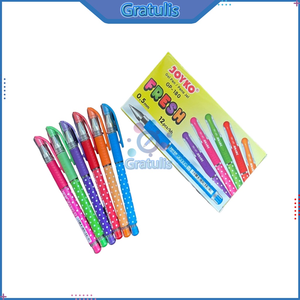 

PULPEN FRESH JOYKO [GP-180/12 PCS] / BALLPOINT PENA PEN [0.5 MM/1 PACK]