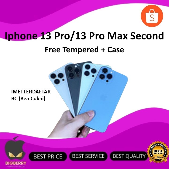 iPhone 13 Pro / 13 Pro Max 1TB 512GB 256GB 128GB Bekas Fullset Second