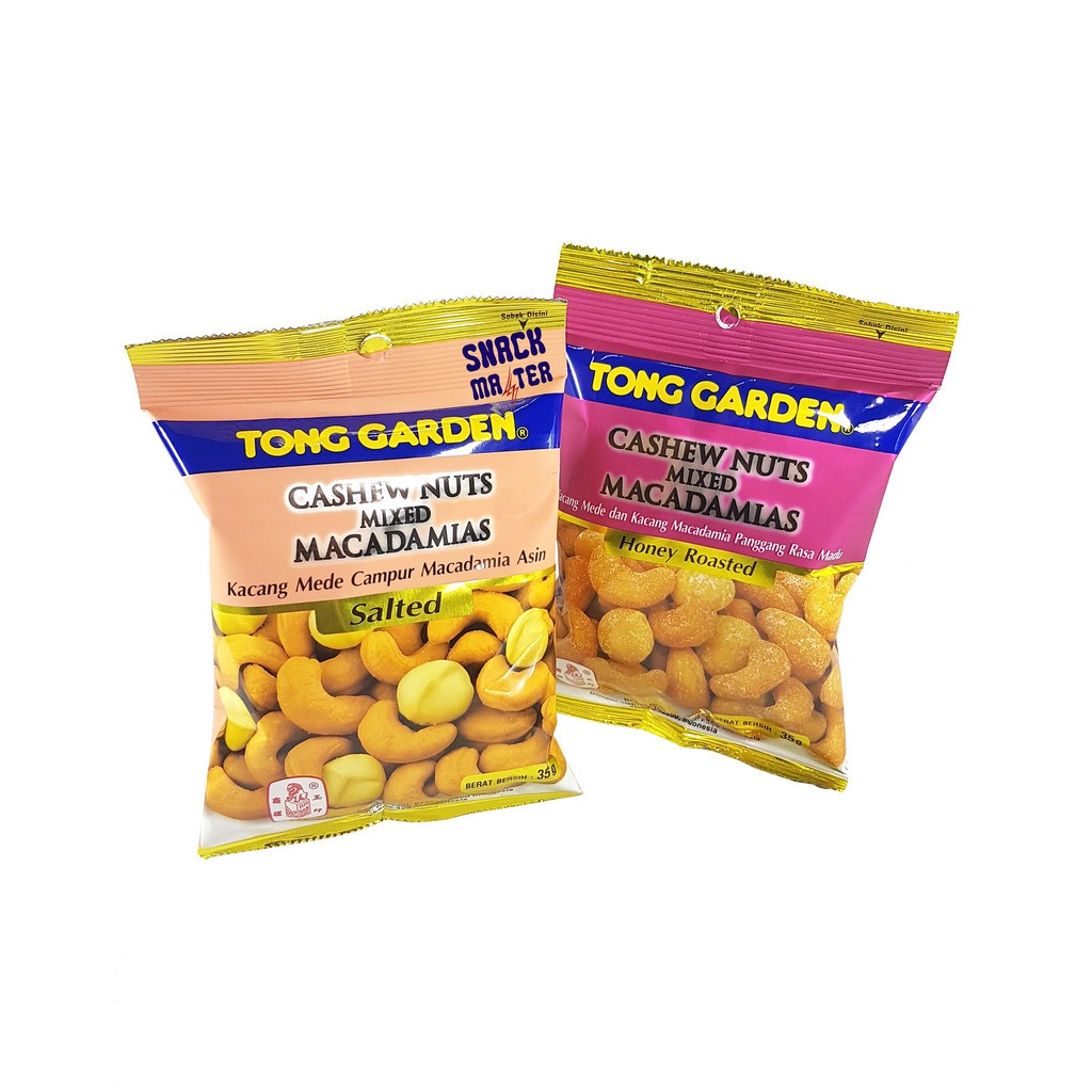 

Tong Garden Cashew Nut Mixed Macademias - Netto 35 gr.