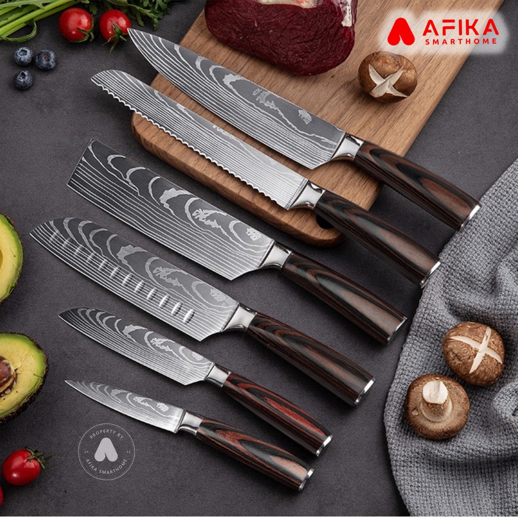 Pisau Dapur Knife Chef Pisau Daging Pisau Tajam Jepang Anti Karat