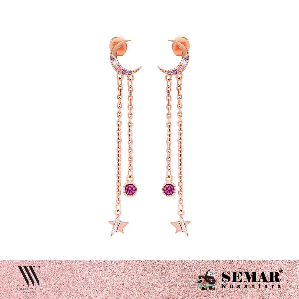 Nikita Willy Gold Anting Emas La Luna 17K Semar Nusantara