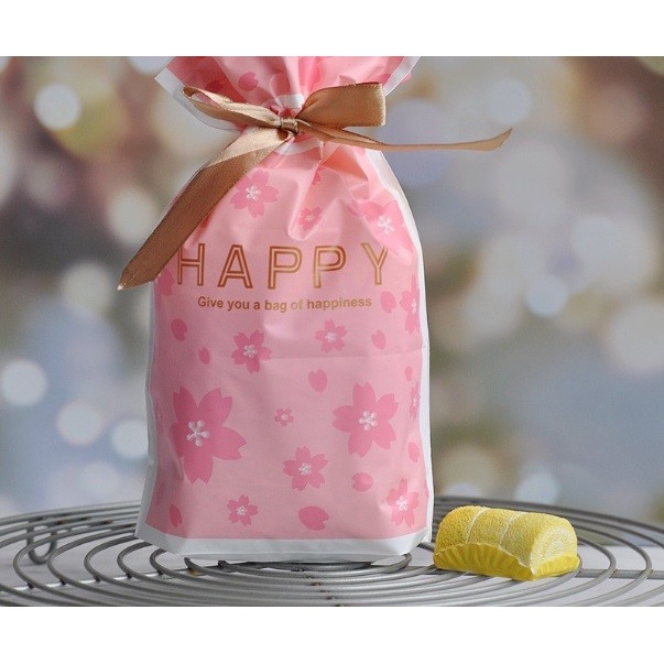 

HX173 50 pcs No.1-30 Plastik Tali Serut Pita Goodie Bag SnackCookies - Motif 14