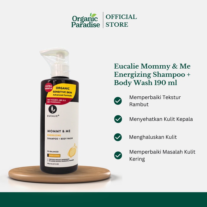 

Premium Eucalie Mommy & Me Energizing Shampoo + Body Wash 190 ml