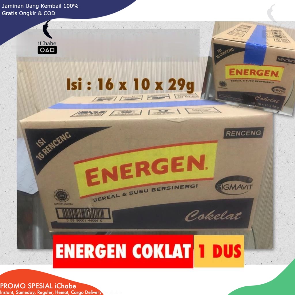 

[BISA COD] DS Energen COKELAT COKLAT Renceng 29gr x 10 Sachet (HARGA 1 DUS)