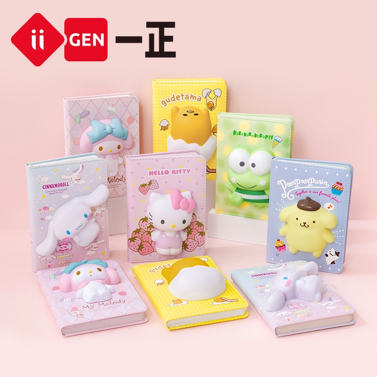 

(Yunita) squishy book sanrio / buku agenda 3D sanrrio buku tulis cinnamoroll kuromi melody lucu premium bisa buat kado anak