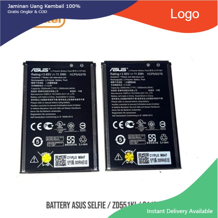 BATTERY ASUS SELFIE/ZEN 2 LSR 5.5 / C11P1501