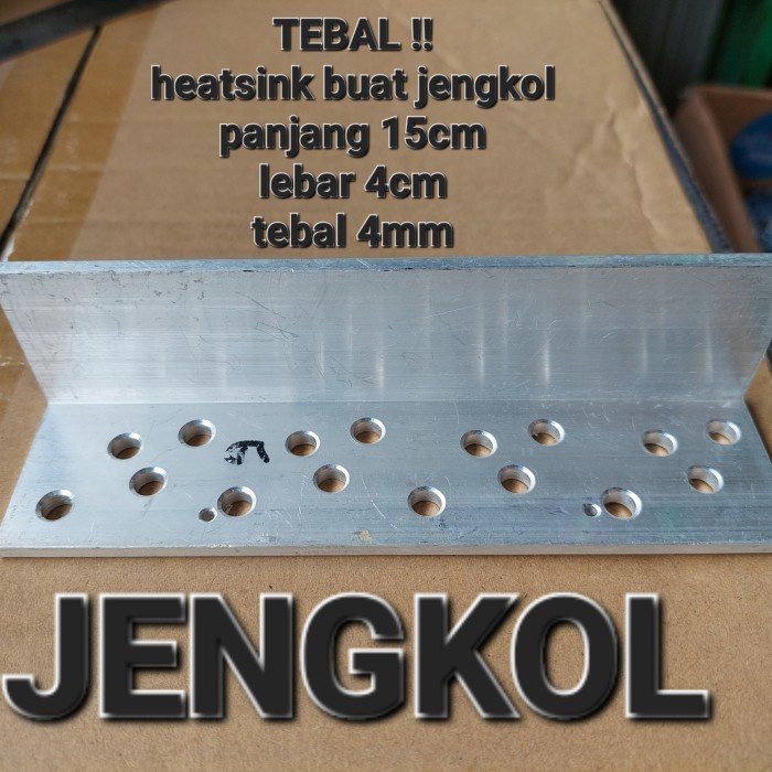 heatsink pendingin aluminium cool heat sink 4 tr 4 sanken 18cm 20cm 18 - JENGKOL 15cm
