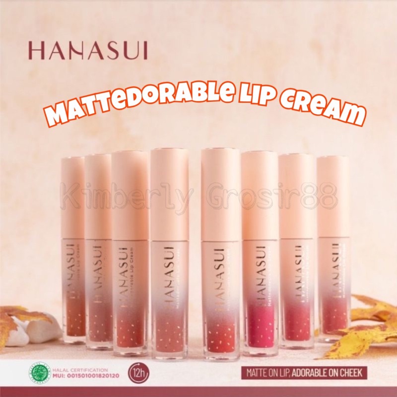 ORIGINAL HANASUI Mattedorable Lip Cream | Hanasui BOBA EDITION LipCream Matte Dorable Lipstick hanas