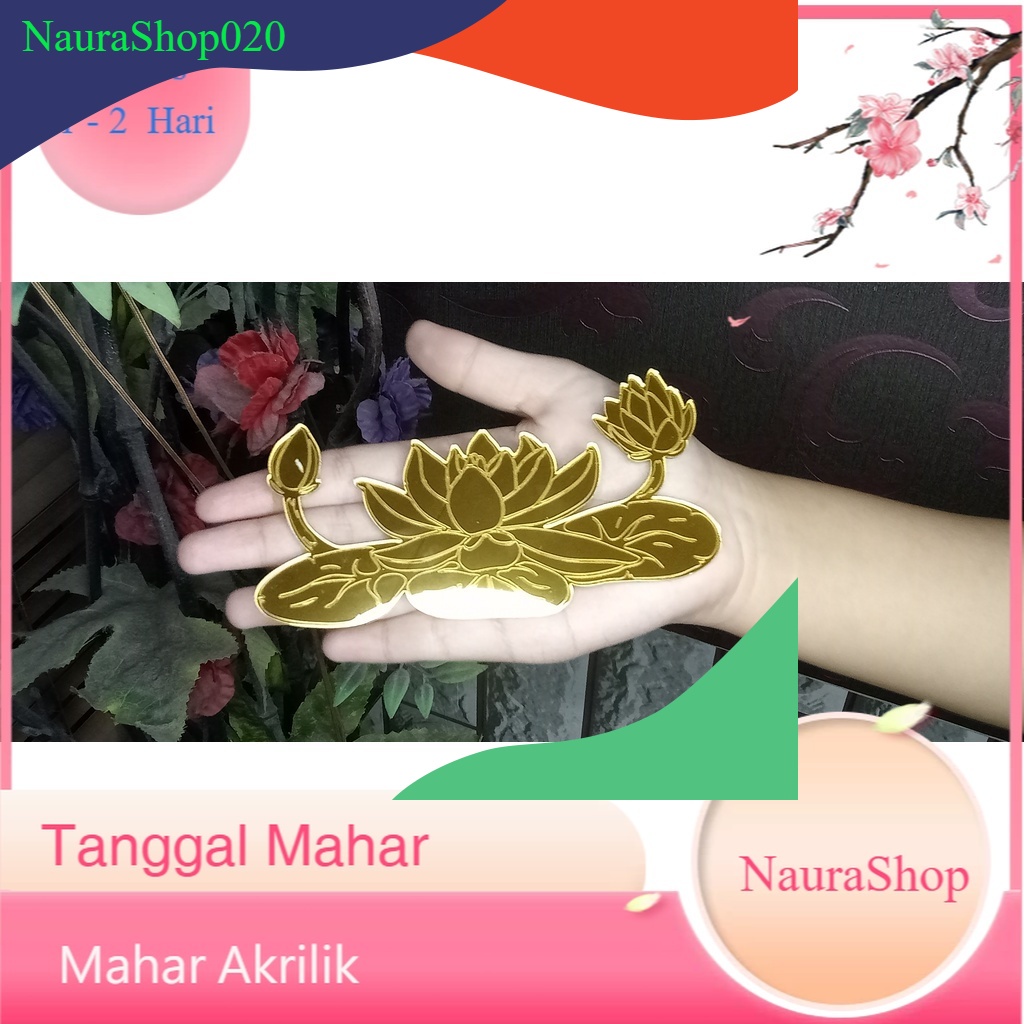 LOGO LAMBANG EMBLEM LAMBANG Teratai PSHT dari bahan Akrilik GOLD/ Silver/ Hitam