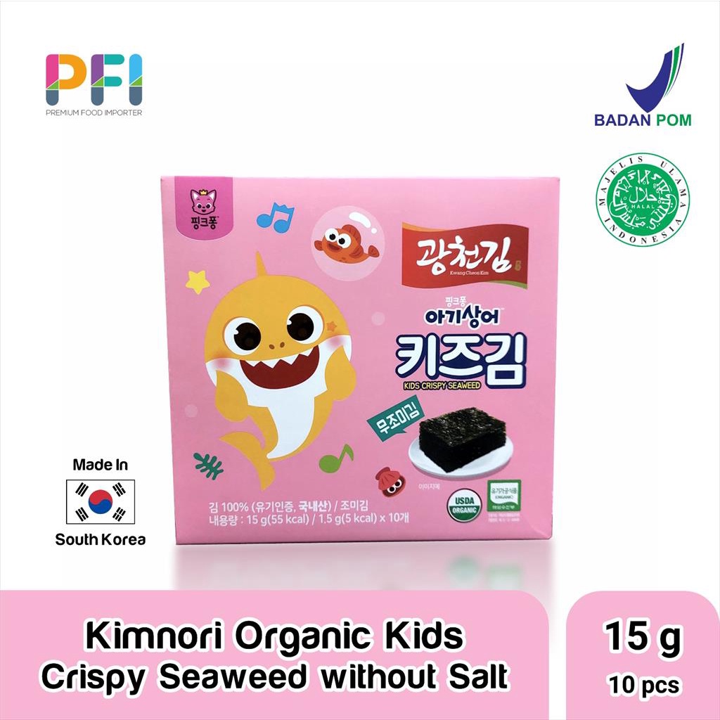 

Kimnori Organic Kids Cripsy Seaweed Without Salt 15gr - Rumput Laut Organik untuk Anak tanpa Garam