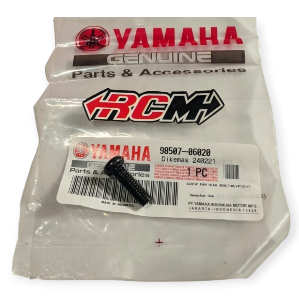 98507-06020 SCREW PAN HEAD BAUT CDI RX KING RXKING RX K RX-K FIZ R VEGA R JUPITER Z ORI ORIGINAL YAM