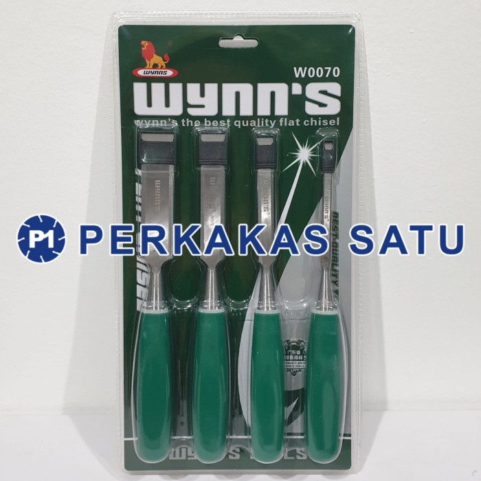 PAHAT KAYU SET 4PCS WYNNS W0070 WOOD CHISEL HEAVY DUTY 4 PCS
