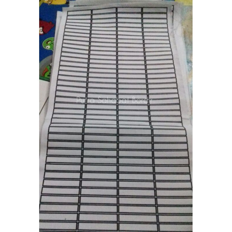 Bordir Bordir Kotak Nama Sekolah Bordir Kosong (Warna Putih)bisa pesan satuan