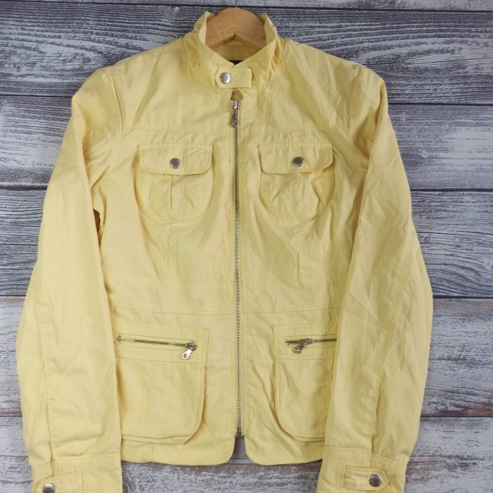 JAKET CASUAL WANITA WARNA KUNING LEMON BRAND JACK & JILL SIZE S