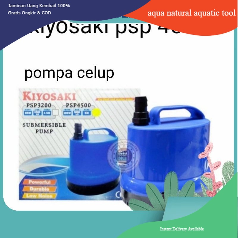 kiyosaki psp 4500 water pump pompa celup air kolam ikan power head kolam ikan