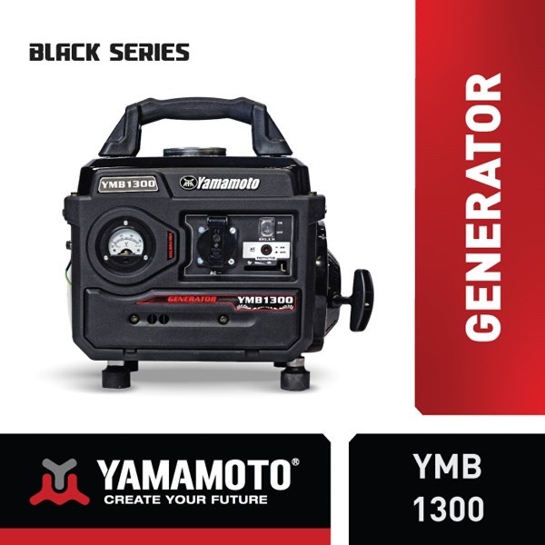 Generator Bensin YAMAMOTO Seri Hitam YMB 1300 Genset Fortable Yamamoto